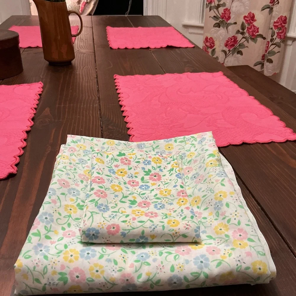 Vintage Full Flat & Pillow Case